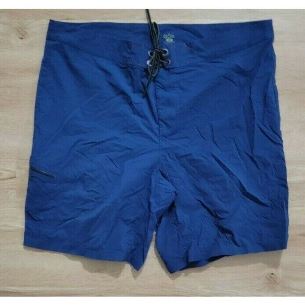 QOR Mens Shorts Size 40 Drawstring Boardshort Blue